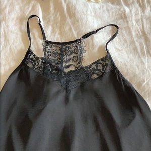Black lace camisole